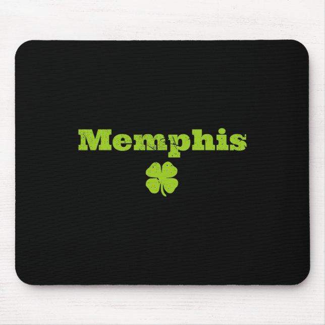 Memphis Tn Irish Pride Shamrock Image St Patricks  Mouse Pad (Front)