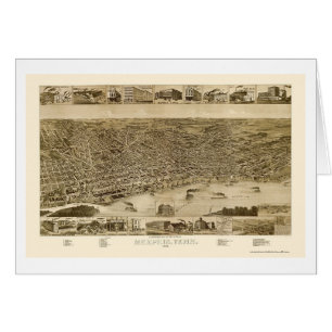 Memphis, TN Panoramic Map - 1887
