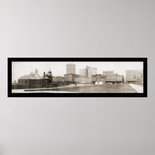 Memphis, TN Street Photo 1910 Poster