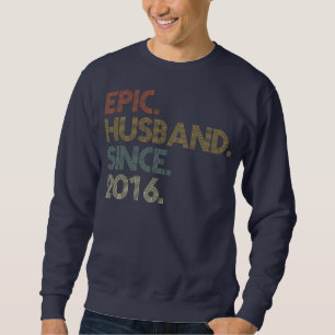 Men 6th Wedding Anniversary s Epic Husband Since Sweatshirt