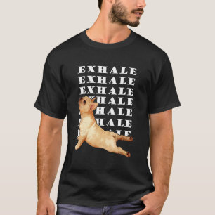 Men And Women French Bulldog Yoga Statue Joga T-Shirt