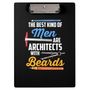 Men Architects With Beards Clipboard
