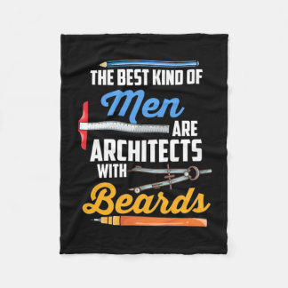 Men Architects With Beards Fleece Blanket