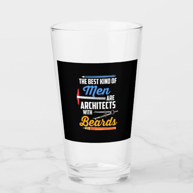 Men Architects With Beards Glass (Front)
