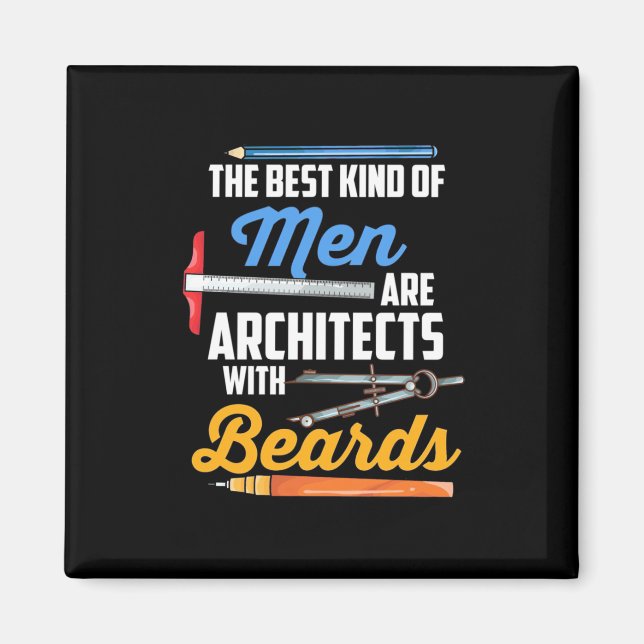 Men Architects With Beards Magnet (Front)
