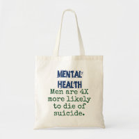 Men Are 4X More Likely - Mental Health Quote