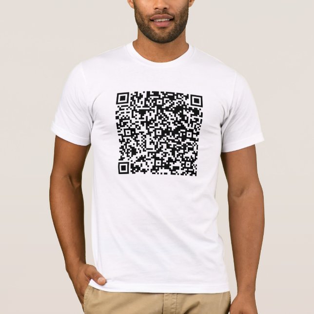 Men are so necessarily mad Mens QR Code T-Shirt (Front)