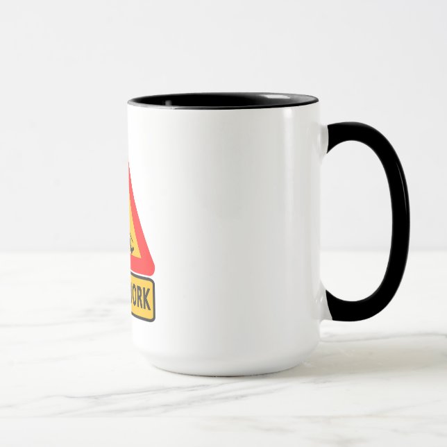 Men at Work Funny Coffee Mug (Right)