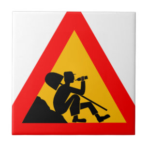 Men at Work SIgn Tile