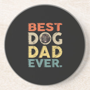 Men best dog dad ever farther day gifts coaster