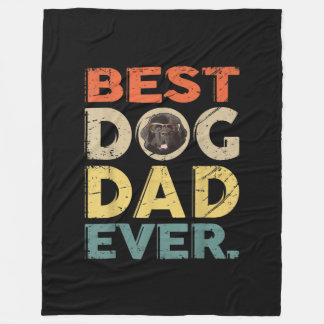 Men best dog dad ever | farther day gifts fleece blanket