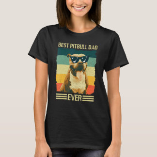 Men Best Pitbull Dad Father French Dog T-Shirt