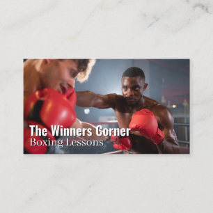 Men Boxing in the Ring Business Card