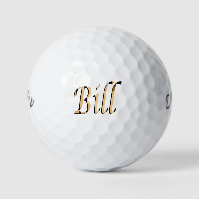 Men Called Bill, Golf Balls (Front)