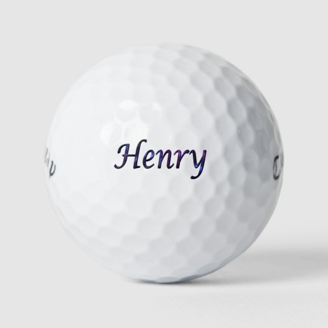 Men Called Henry, Golf Balls (Front)