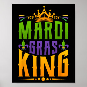 Men Carnival Costume Gift Mardi Gras  Poster