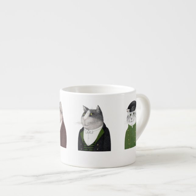 MEN CATS Espresso Cup  (Front Right)