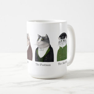 MEN CATS Tall White Mug + Text
