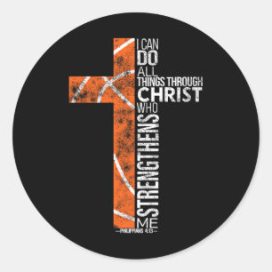 Men Christian Sketll Boys Player Religious Team Co Classic Round Sticker