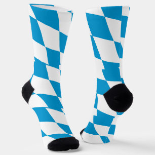 Men crew socks with flag of Bavaria, Germany