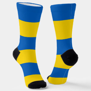 Men crew socks with flag of Ukraine