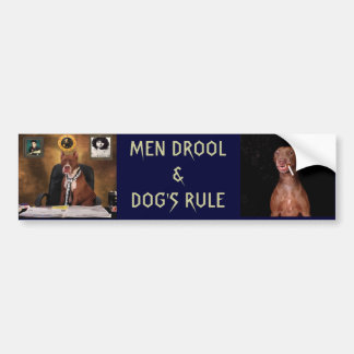Men drool bumper sticker