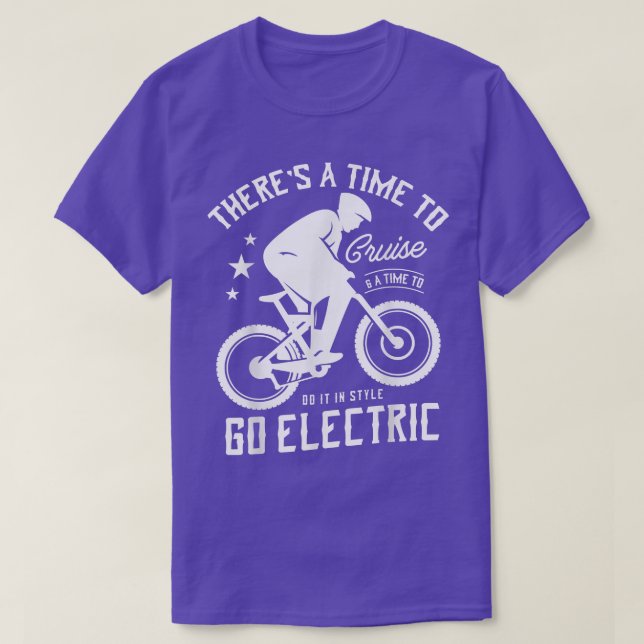 Men ebike women bicycle Mountainbike ebiker for a  T-Shirt (Design Front)