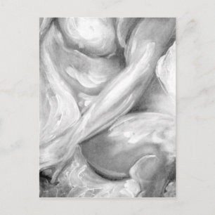 Men Elegant Original Art Male-Nude Painting Cool  Postcard