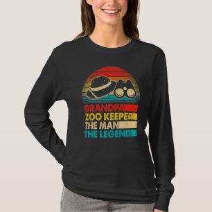 Men Father's Day Grandpa Zoo Keeper The Man The Le T-Shirt