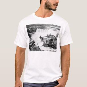 Men fishing at Celilo Falls Photograph T-Shirt