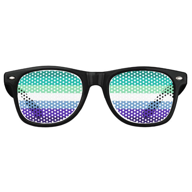 Men for Men Pride Flag Sunglasses (Front)