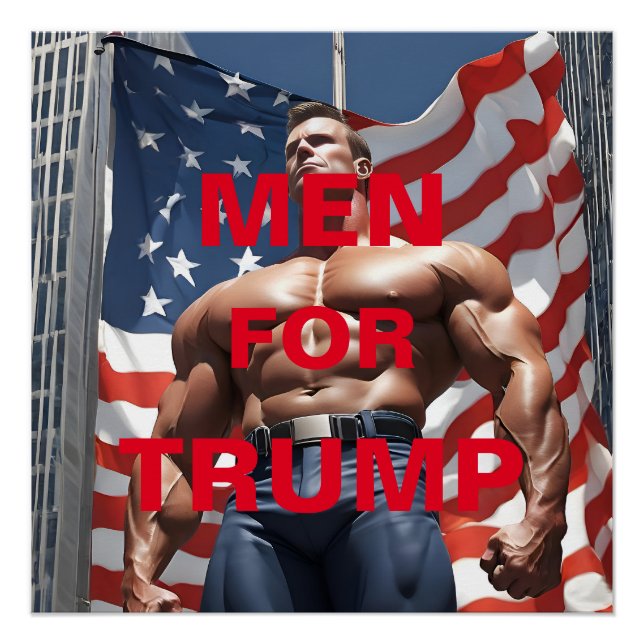 MEN FOR TRUMP POSTER (Front)