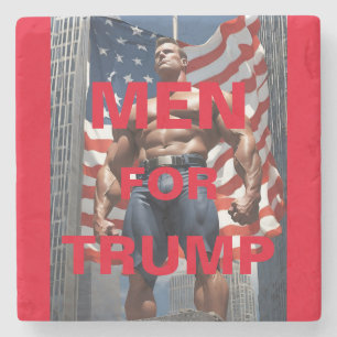 MEN FOR TRUMP STONE COASTER