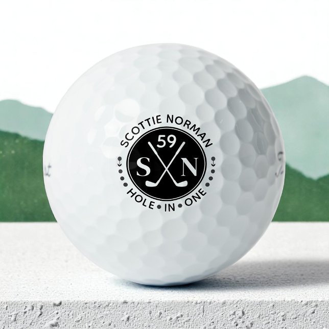 Men Gifts Classic Black & White Golf Balls (Creator Uploaded)