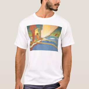 Men in an Outrigger Canoe Headed for Shore T-Shirt