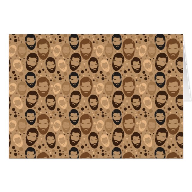 Men in Beards pattern (Front Horizontal)
