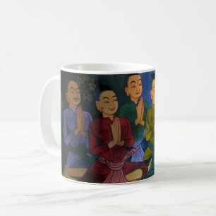 Men in Prayer: Faith and Culture Coffee Mug