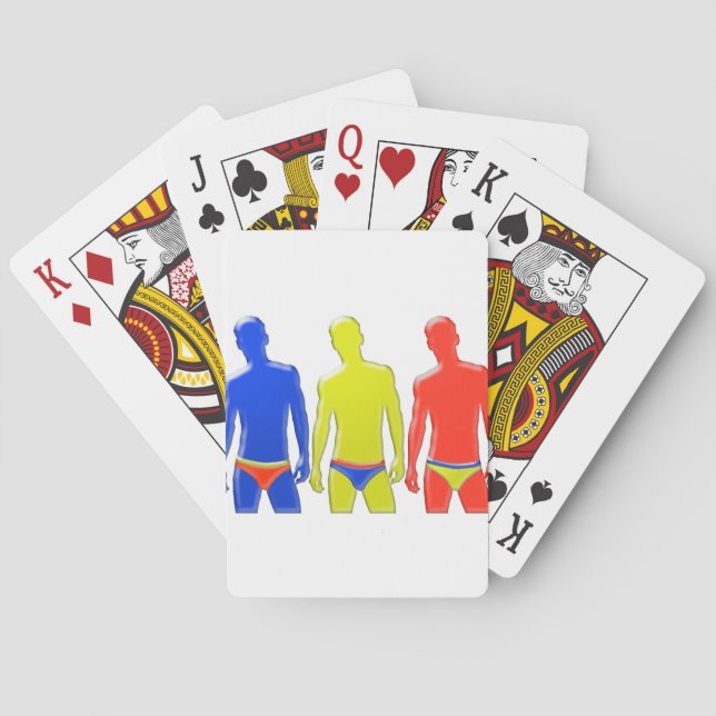 Men in Underwear Playing Cards (Back)