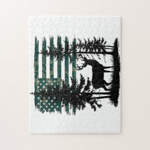 Men Kids Boys Hunting Shirt Deer Hunters Toddler C Jigsaw Puzzle