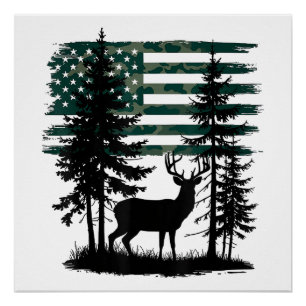 Men Kids Boys Hunting Shirt Deer Hunters Toddler C Poster