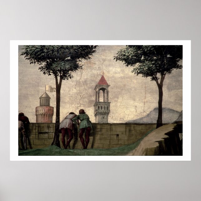Men Looking over a Wall, from the Visitation (fres Poster (Front)