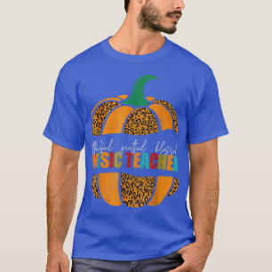 Men Music Teacher Halloween Shirt, Thankful Gratef T-Shirt