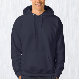 Men Navy Blue Fashion Hoodie / Customize