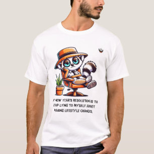 Men New Year Honest Resolution T-Shirt