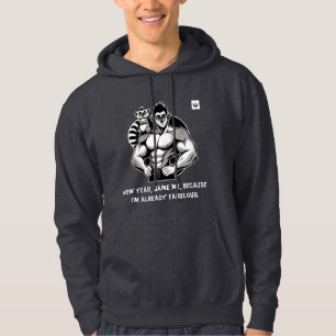 Men New Year, Same Me dark Hoodie