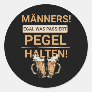 Men No What Happens Keep The Level Malle Sticker