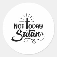 Men Not Today Satan V-Neck Graphic T-Shirt