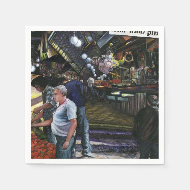 Men of Commerce, Jerusalem Napkin (Front)