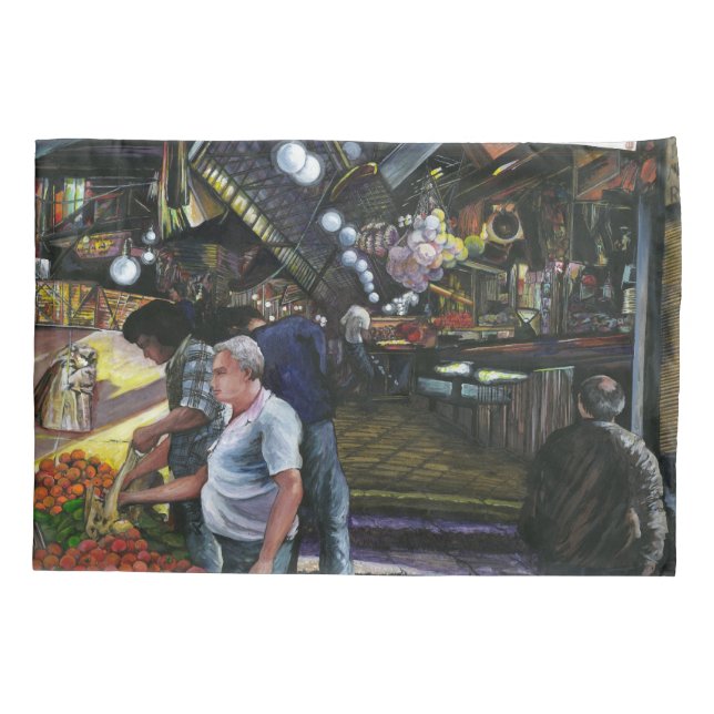 Men of Commerce, Jerusalem Pillowcase (Back)