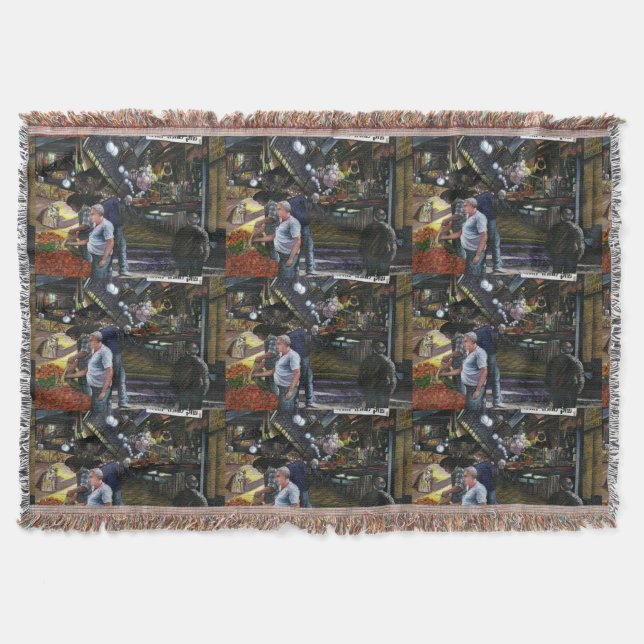 Men of Commerce, Jerusalem Throw Blanket (Front)